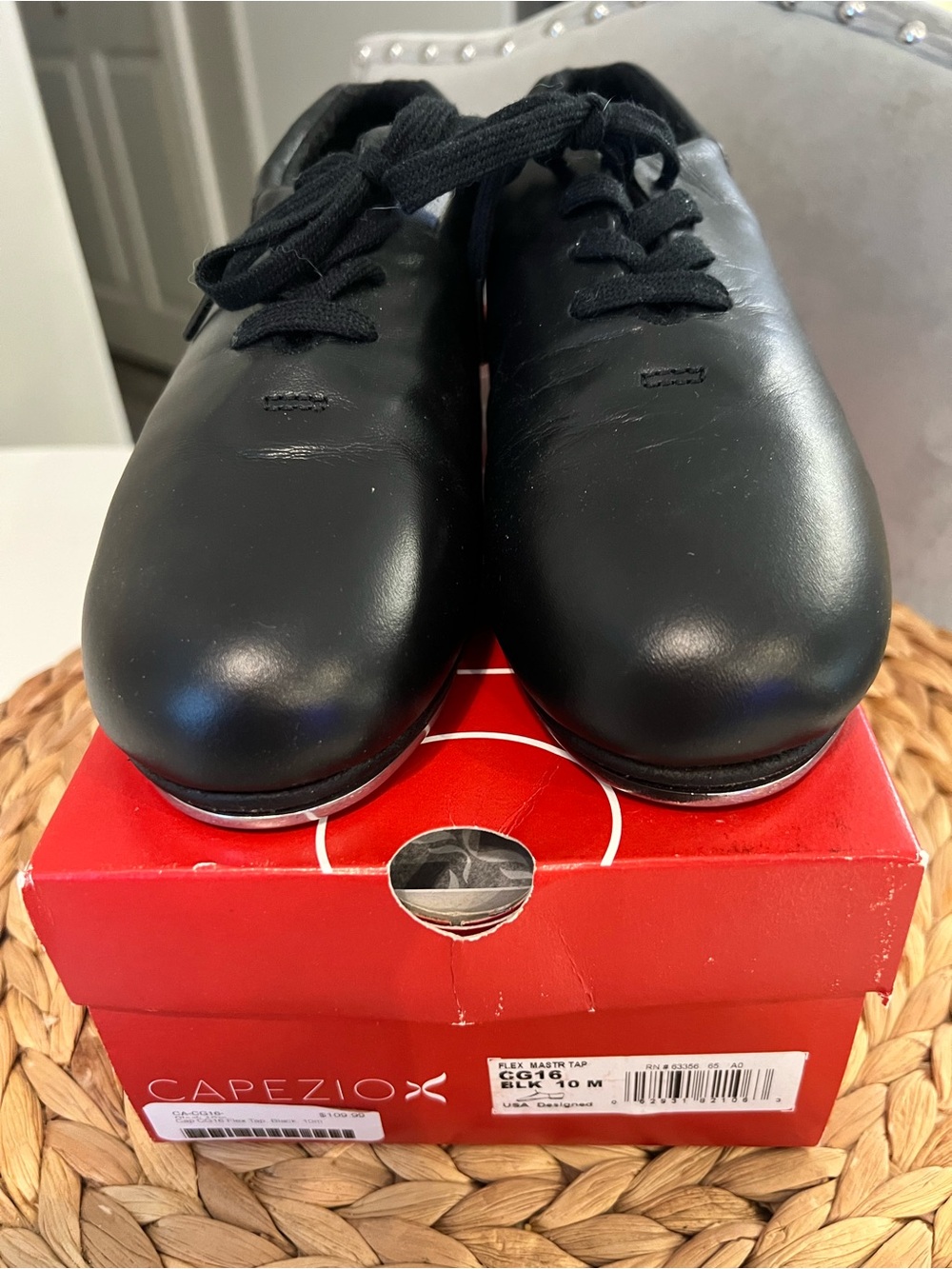 Capezio Flex Master CG16 Black Leather TeleTone Tap Shoes